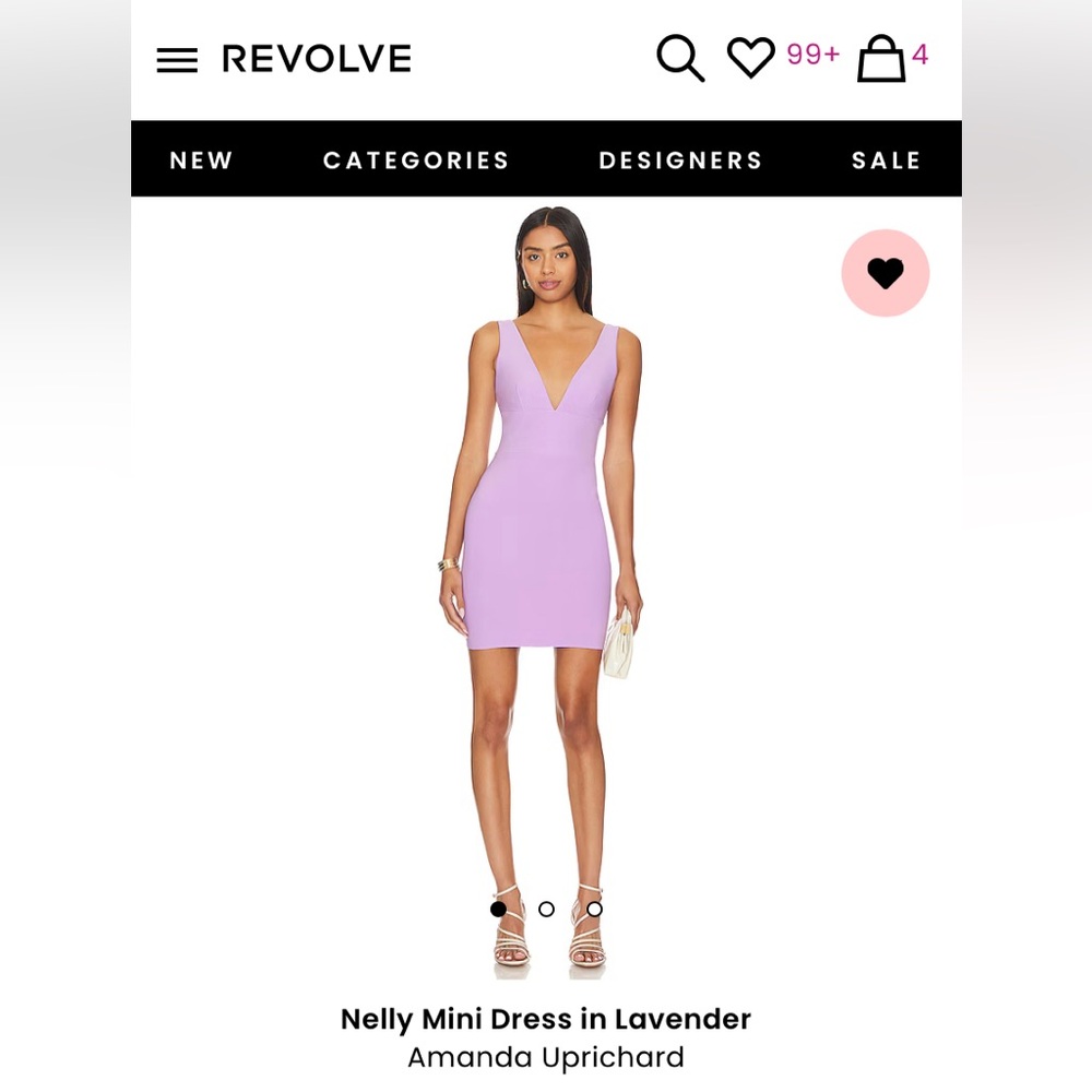 Amanda Uprichard - Nelly Mini Dress in Lavender